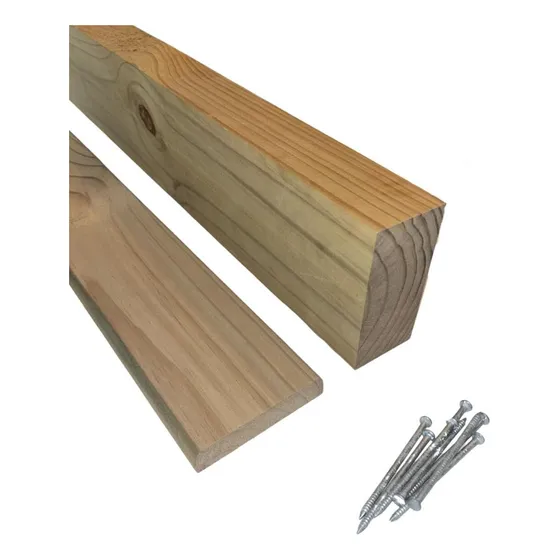 Kit Deck Madeira Pinus Tratado+caibro 6x12+prego Galvanizado