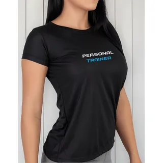 Camiseta Feminina Baby Look Dryfit Personal Trainer Bluefit Camiseta Feminina Baby Look Dryfit Personal Trainer Bluefit