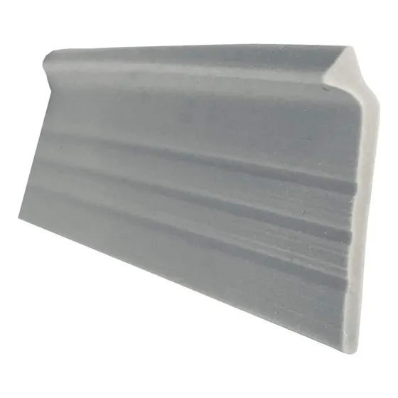 Gray Puerta Ducha Goteo Barrido Vinilo  7 ft Largo