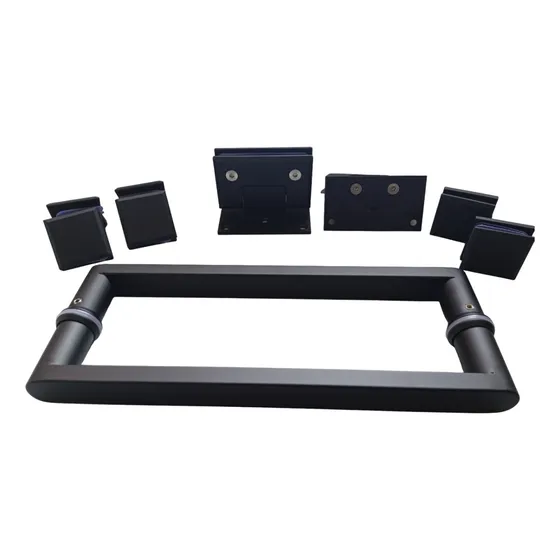 Bisagras Kit De Pta Batiente Acero Inoxidable Color  Negro