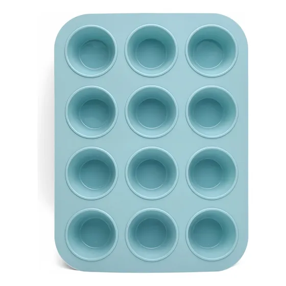Molde De Silicón Para 12 Cupcakes Antiadherente