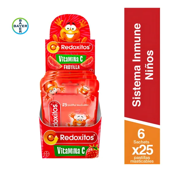 Redoxitos Suplemento Dietario Vitamina C X 150u Original Sabor Frutilla