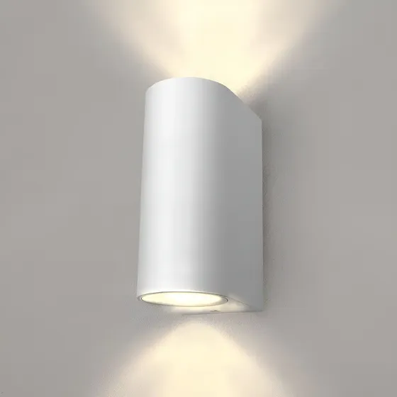 Aplique Luz Exterior Bidireccional Curvo Gu10 Para Pared | Cuotas sin interés