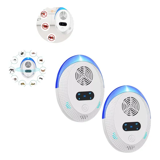 2× Repelente Eléctrico Ultrasonico Ratones Cucaracha Insecto