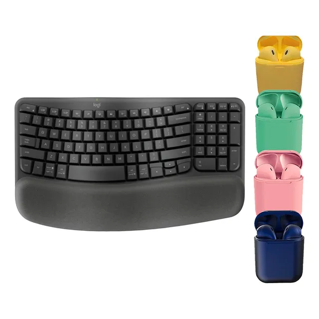 Teclado Inalambrico Bluetooth Logitech Wave Keys + Auris In.