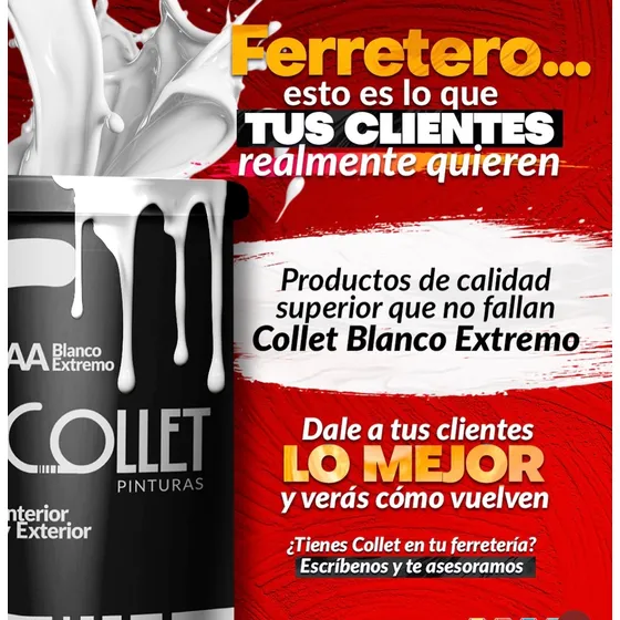 Pinturas Blancas Extremo Clase Aa Marca Collet