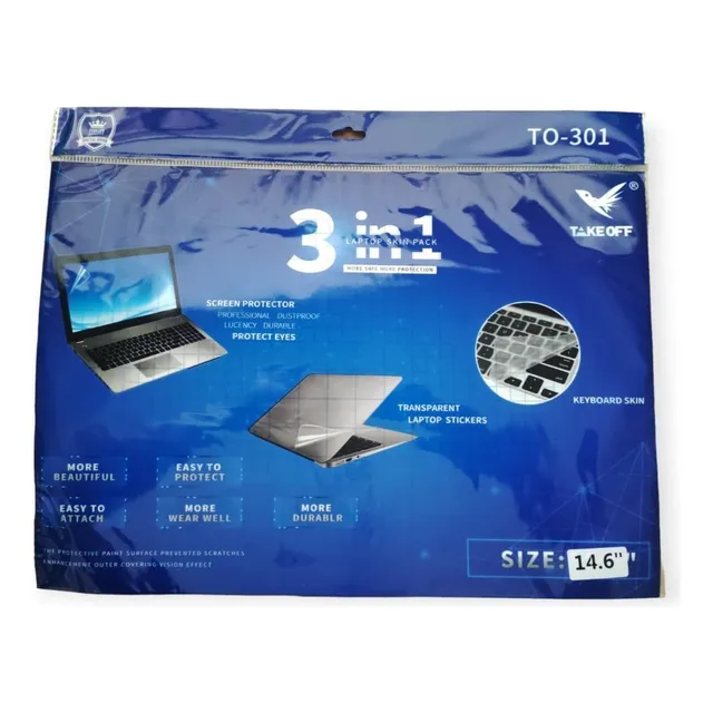 Mica Protectora 3 En 1 Para Laptop 14 Pulgadas