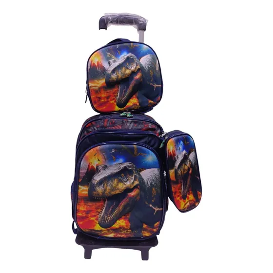 Maleta Bolso Escolar 3d Con Ruedas