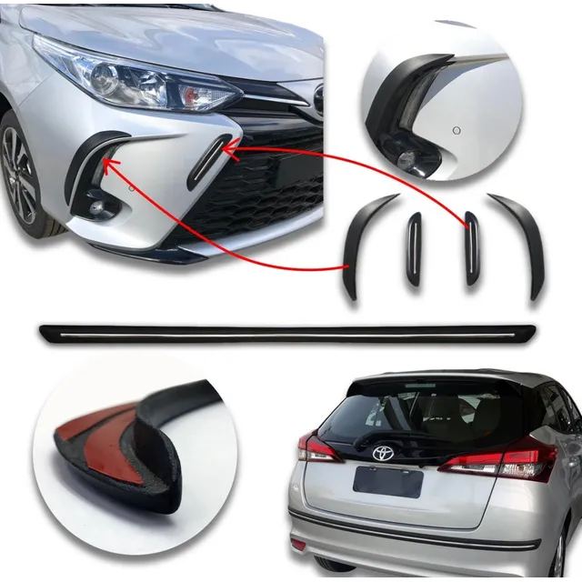 Kit Accesorios Paragolpes+baguetas Cromo Yaris 2022/23 Kenny