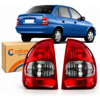 Par Lanterna Corsa Classic 00 01 02 03 04 05 06 07 08 09 10 Ambos Lados Fumê