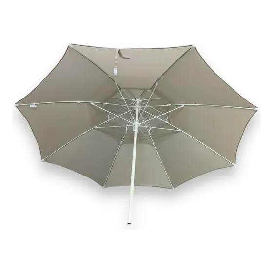 Parasol Lona Desfogue Doble Techo 2.1m Varilla Fibra Vidrio