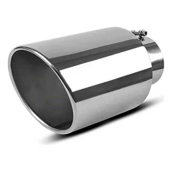 Autosaver88 5 Pulgadas De Entrada Chrome Punta De Escape, 5 