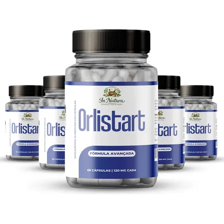 5 Un Orlistart 300 Caps Reduz Gordura E Controla O Apetite Sem Sabor