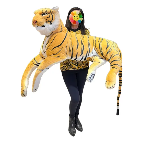 Tigre De Bengala Gigante Peluche Símil Real Tigre Indio  