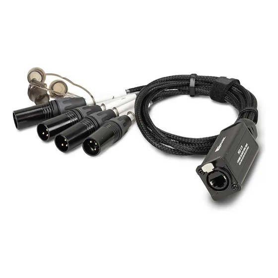 Splitter Aéreo 4ch Para Cable Cat. 4x Xlr3 Macho Mss 4 M