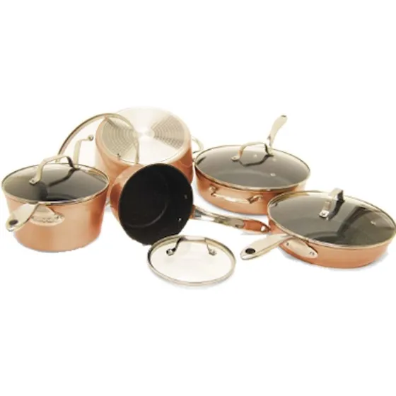 The Rock By Starfrit Bateria Cocina Repuesto Color Cobre