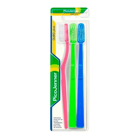 Cepillo Dental Pico Jenner® Duro Plus | Pack X 3