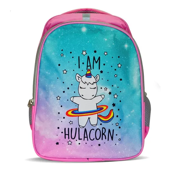 Mochila Infantil Escolar 38cm Estampada Unicornio - El Rey Color Rosa - Unicornio