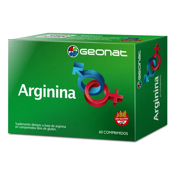 Arginina (60 Comp) - Geonat Sabor Sin sabor