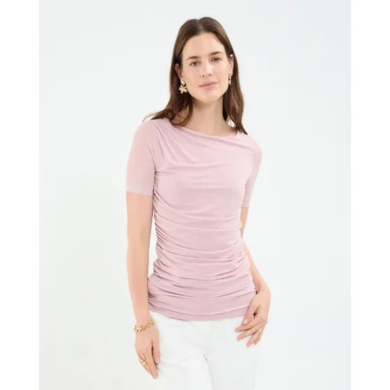 Camiseta De Mujer Manga Corta Patprimo Color Rosa #30093758
