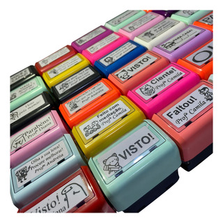 Kit 5 Carimbos Personalizados Para Professores Automáticos Kit 5 Carimbos Personalizados Para Professores Automáticos
