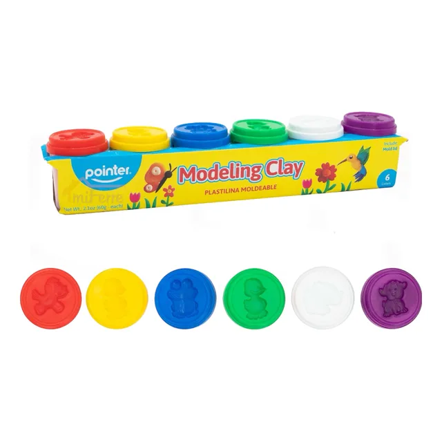 Plastidedo Plastilina Moldeable Pointer Animales 6 Piezas