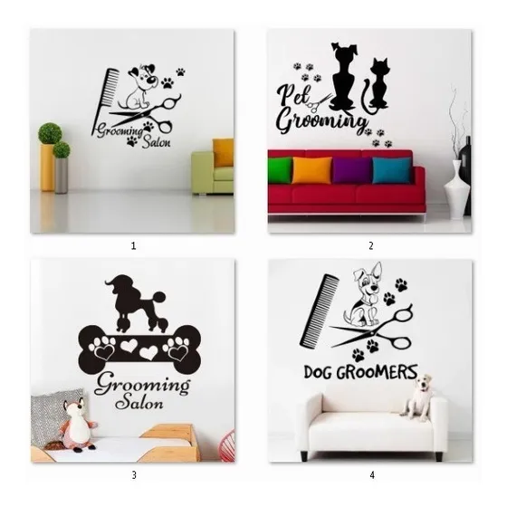 Calcomania O Vinilos Decorativos Peluquería Canina.