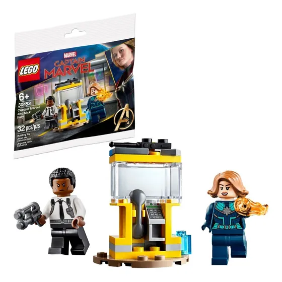 Lego Avengers Capitán Marvel y Nick Fury 30453, 32 piezas