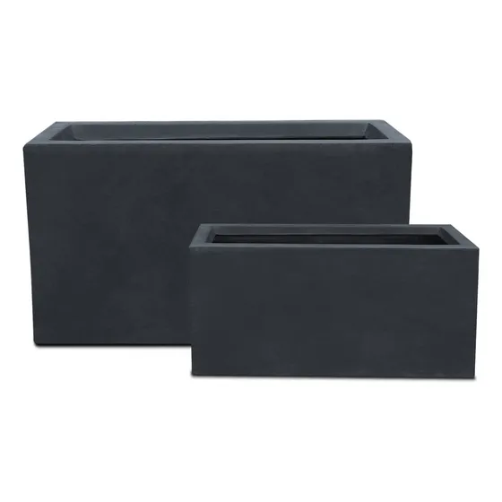 Kante Maceta Larga Hormigon Ligera Rectangular Largo Juego