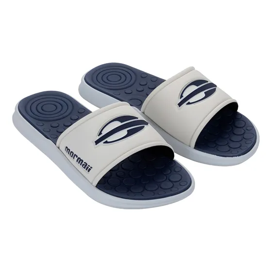 Chinelo Slide Quiver Pró Gáspea Mormaii Branco/azul