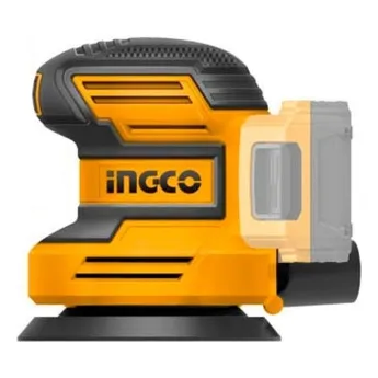 Ingco Lijadora Rotorbital Inalambrica Ionlitio 20v 10000rpm Color Amarillo