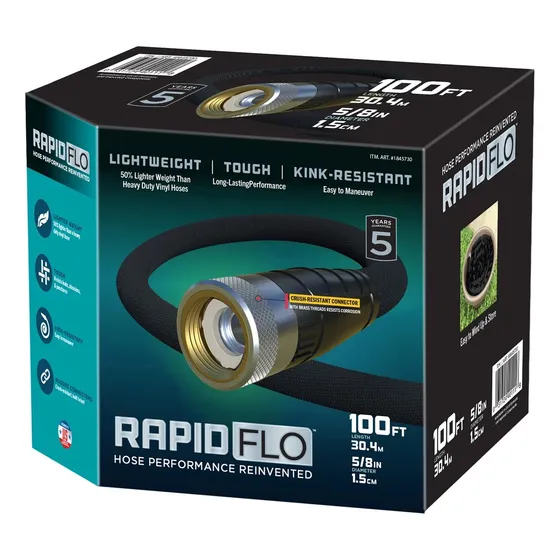 Manguera Jardin Rapidflo 30.4m 5/8  Teknor Conectores Bronce