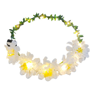 Diadema Con Corona De Flores, Diadema De Flores Con Luz Diadema Con Corona De Flores, Diadema De Flores Con Luz