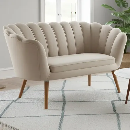 Namoradeira Decorativa Pé Palito E Veludo Pétala Girassol