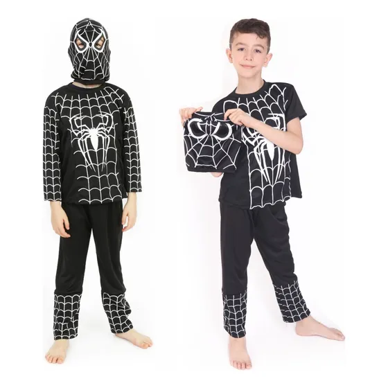 Disfraz Infantil Venom Spiderman Negro(manga Larga) Full