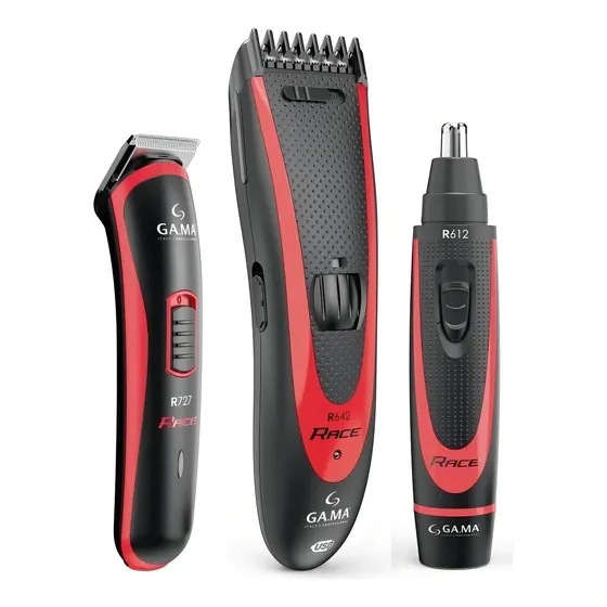 Kit Corta Pelo+nose Trimmer+ Corta Barba Gama Race R649