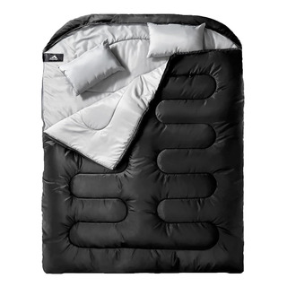 Saco De Dormir Para Acampar Para 2 Personas Con 2 Almohadas Saco De Dormir Para Acampar Para 2 Personas Con 2 Almohadas