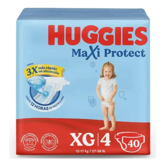 Huggies Maxi Protec Pañales Tallas G, Xg, Xxg Y Xxxg Xg Sin Género