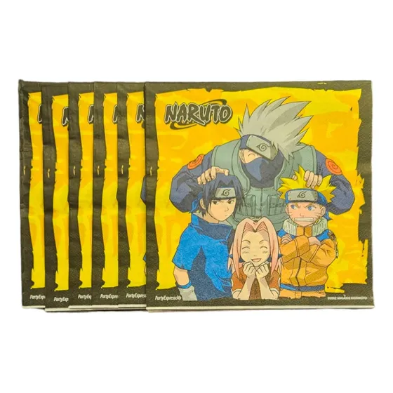 Servilletas Para Cumpleaños Temática Naruto 12 Unidades 