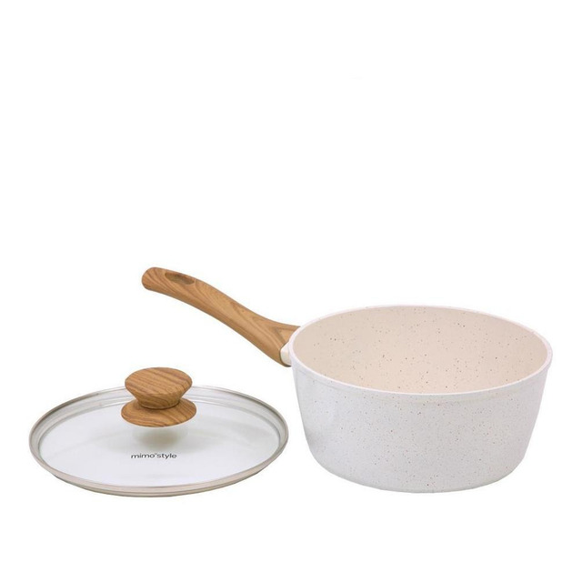 Panela Mármol 20cm/2,2l Indução Alumínio Cerâmica Mimo Style Panela Mármol 20cm/2,2l Indução Alumínio Cerâmica Mimo Style