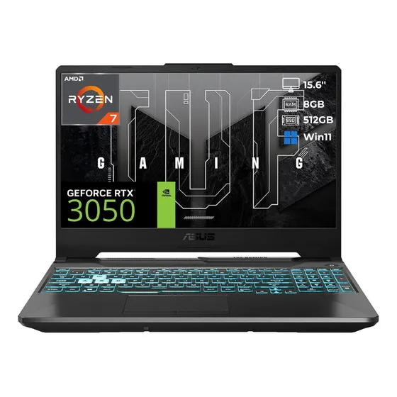 Notebook Asus Tuf 15.6 Ryzen 7 7435hs 8gb 512gb Ssd Rtx 3050