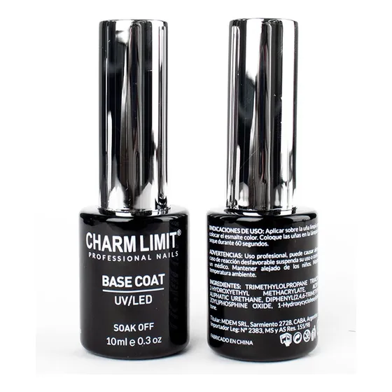 Base Coat Charm Limit Uv Led 10 Ml/ Aprobados Por Anmat