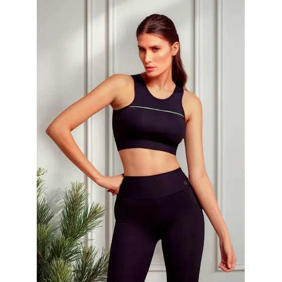 Calça Legging Com Bolso No Cós Atrás Várias Cores Fitness