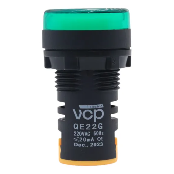 Piloto Led Luminoso 22mm Verde 220 Vac Tablero Eléctrico
