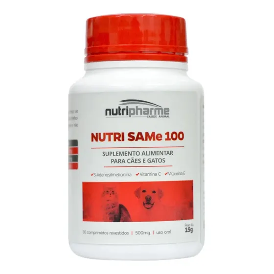 Nutri Same 100 - 30 Compri Cães Gatos Nutrisame Nutripharme