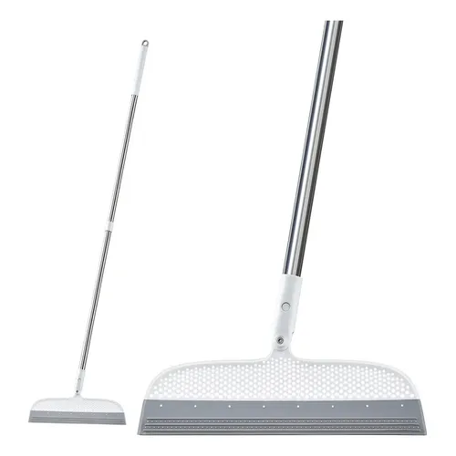 ORIENTOOLS Escoba De Empuje De 15 Pulgadas Con Mango Largo De 65, Cerdas Rígidas Para Exteriores, Garaje, Patio, Terraza, Resistente A Humedad Y Seco
