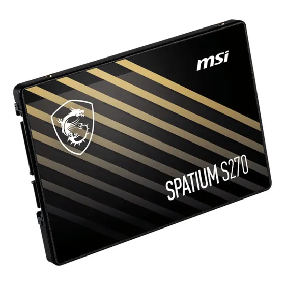 Ssd Msi Spatium S270 240gb 2,5 Sata Iii 3d Nand Preto