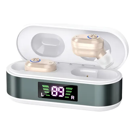 Aparelho Auditivo B16 Mini Premium Design Moderno Bege