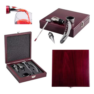 Acero Inoxidable Vino Tinto Kit Sacacorchos 5 Piezas Set Acero Inoxidable Vino Tinto Kit Sacacorchos 5 Piezas Set