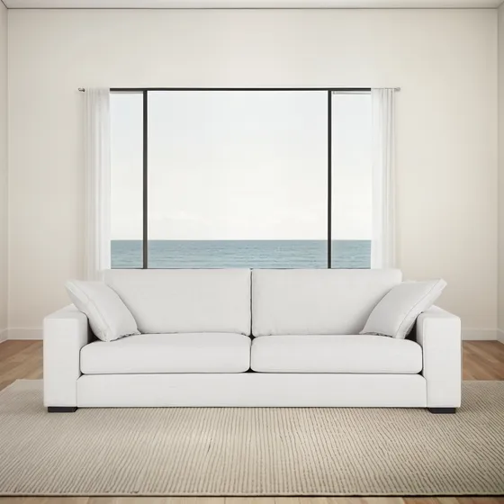 Sofa - Living Modelo Antonieta De 2 Cuerpos En Felpa O Lino